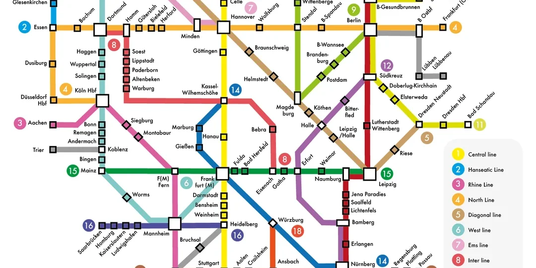 Mappa rete Germania